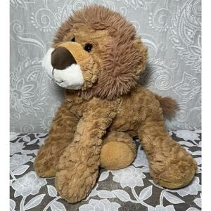 Kellytoy Lion Plush Stuffed Animal Floppy Mane 16” Textured Fur